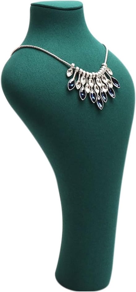 Sieraden Display Stand - Kettinghouder Buste - Sieraden Presenteren - Zachte Fluweel Afwerking - Niet Gespecificeerd - Zwart
