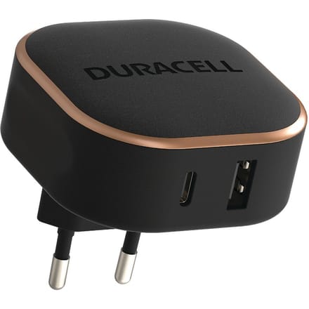 Duracell DRACUSB20-EU oplader voor mobiele apparatuur Zwart