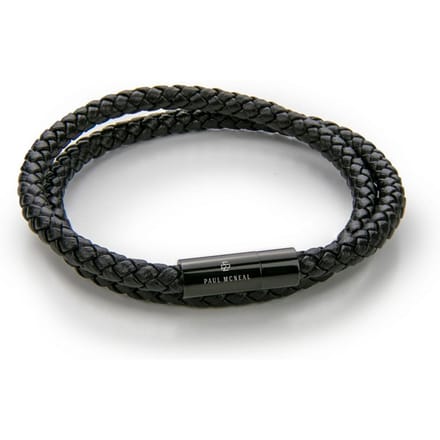 Paul McNeal MB0022BB Lederen Armband Lengte 21cm