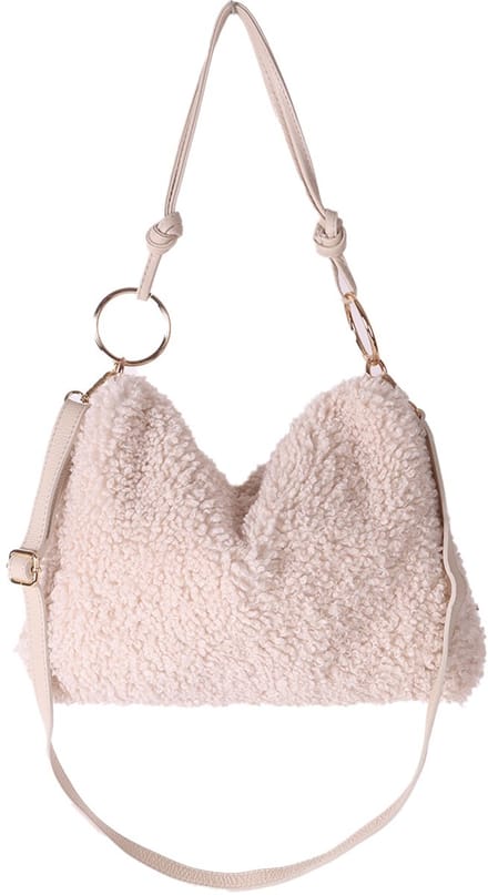 Giuliano Teddy schoudetas Amynah - Beige - Teddy - Dames - Made in Italy