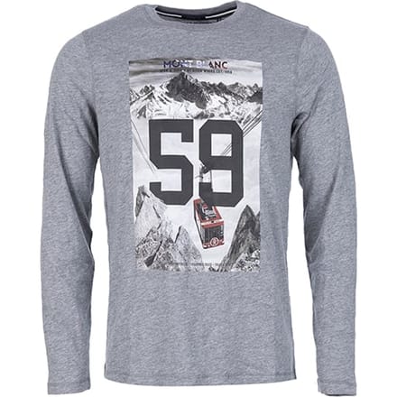 River Woods Custom Fit Round Neck T-shirt In Grey Maat: S | Longsleeves Outlet | Heren | Grijs