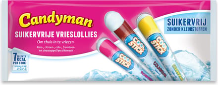 Candyman Suikervrije Vrieslollies - 40ml - 16 x 15 stuks