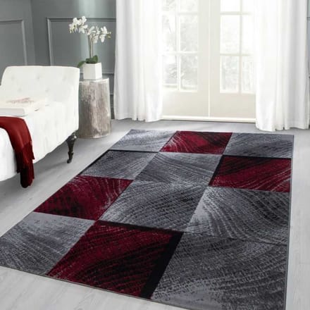 Modern Design Plus Tapijt 8003 Rood 80x150 cm