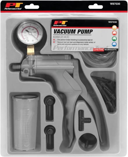Vacuümpomp Remontluchter - Handpomp Testkit - Remmen Ontluchten - Diagnostisch Gereedschap - 30 cm - Metaal