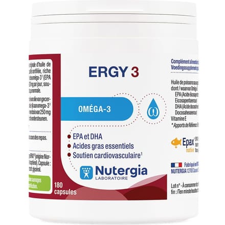 Nutergia Ergy 3 180 Capsules