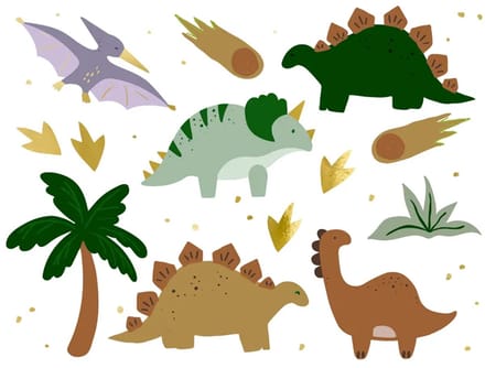 PartyDeco - Temporary tattoos Dinosaurus