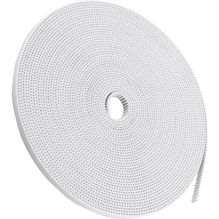 10M witte open distributieriem, breedte 6 mm, PU met stalen kern, 3D-printeraccessoire white