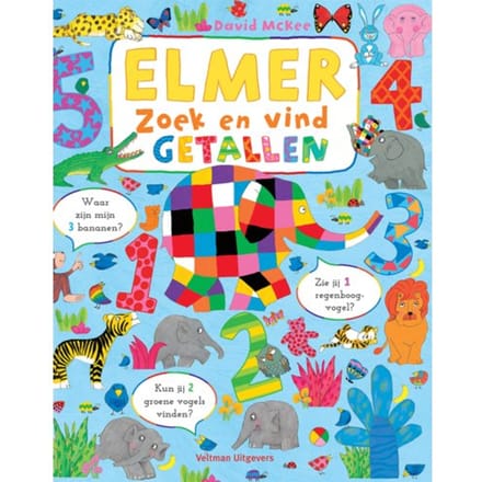 Elmer Zoek En Vind - Getallen - David McKee