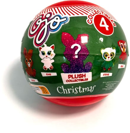 Dieren kerstknuffel verrassingsfiguur in 4 variaties