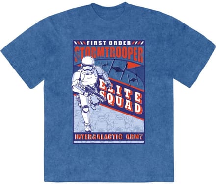 Disney Star Wars - First Order Elite Squad Heren Tshirt - S - Blauw