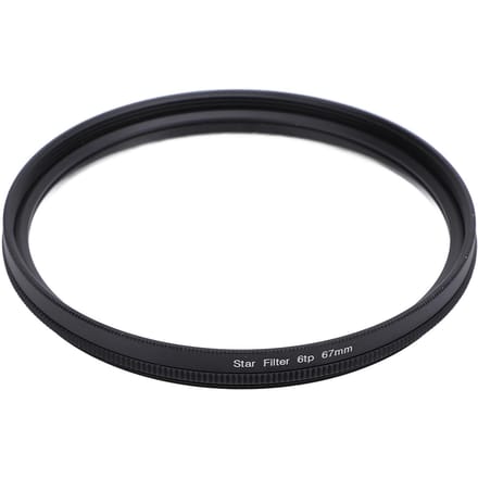 Camera Lensfilter 67mm Lens Beschermfilter Ster Effect Filter voor 67mm Lens Mobiele Telefoons en black