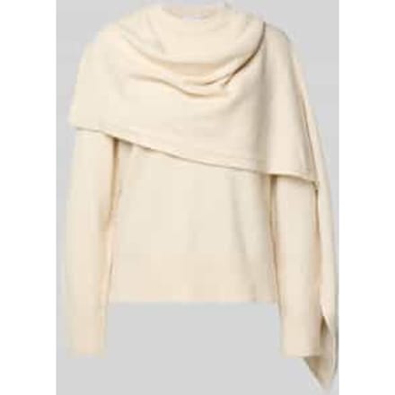 Gebreide pullover met sjaal