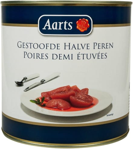 Aarts Gestoofde halve peren - grootverpakking blik 3 liter
