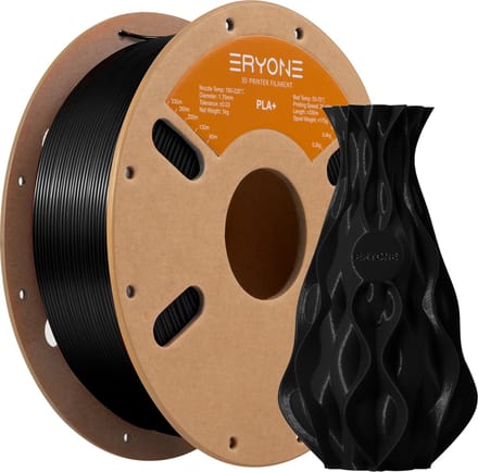 Eryone - PLA+ Zwart -  1Kg 1,75mm - Plus - 3D printer filament