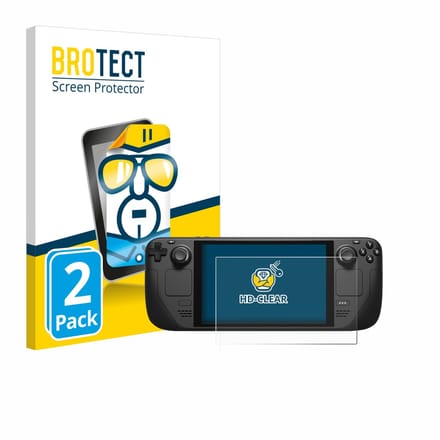 BROTECT - Screenprotector voor Valve Steam Deck / OLED - Folie Beschermfolie transparant 2 Stuks