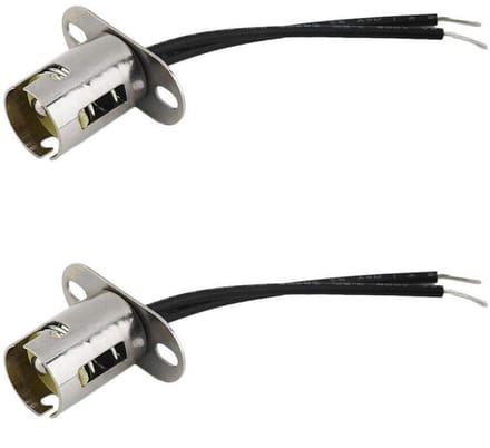 BAY15D 1157 LED-lamphouder met draadaansluiting voor auto, vrachtwagen, 2 stuks