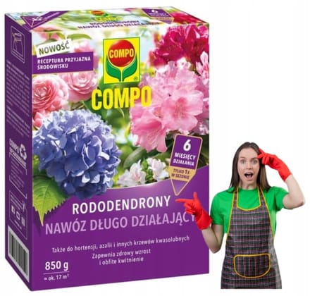 Compo - Rododendronmest - Langwerkend - 850g - Gezond en Weelderig Bloeiend
