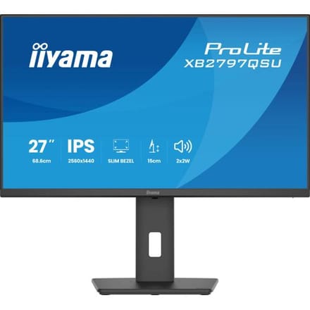 Iiyama ProLite LED-monitor Energielabel D (A - G) 68.6 cm (27 inch) 2560 x 1440 Pixel 16:9 1 ms IPS LED
