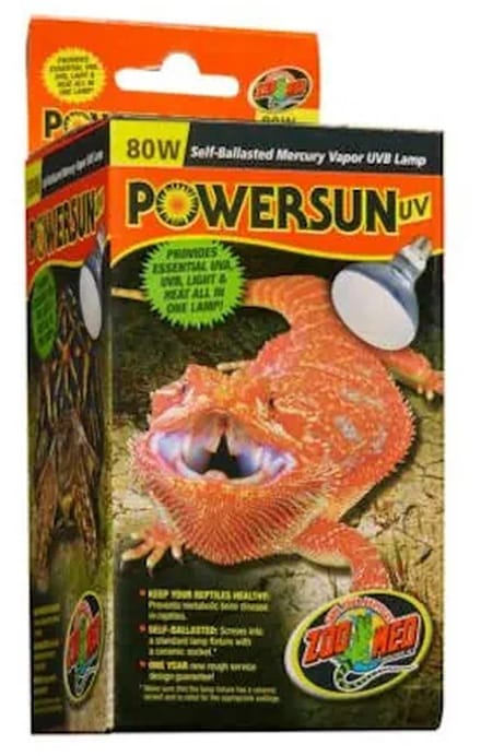 Zoo Med Powersun Alles-in-Ã©Ã©n UVB warmtelamp met warmte, UVA en UVB. 80W