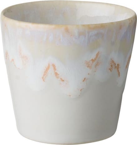 Grespresso lungo kopje wit met 'drip glazing', 1 stuk