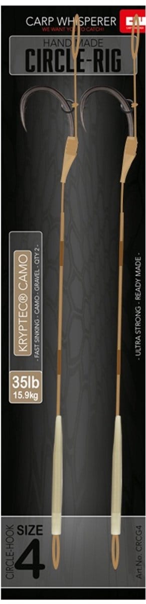 Carp Whisperer - Circle Rig - Haak maat: 6 - 2 stuks - Gravel
