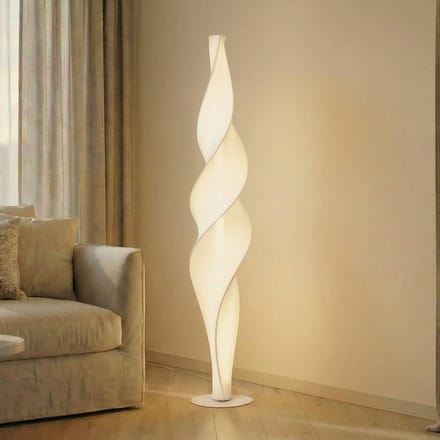 Lucande LED vloerlamp Novelle, wit, CCT, hoogte 137 cm