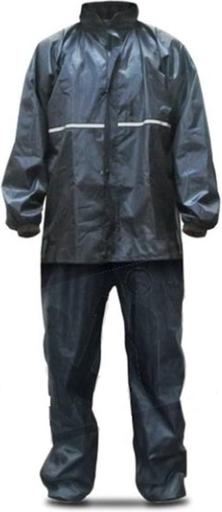 Regenpak MKX Blauw Basic + Reflectie - Maat XL