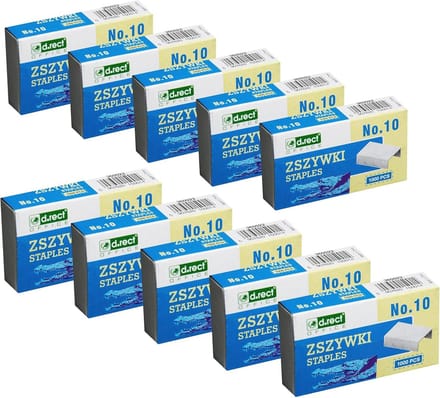 Kant-stapels 10mm | Staples voor nietmachine | Verpakking van 1000