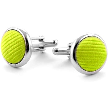 Schoenaccessoires Suitable Zijde Manchetknoop Lime Groen F04