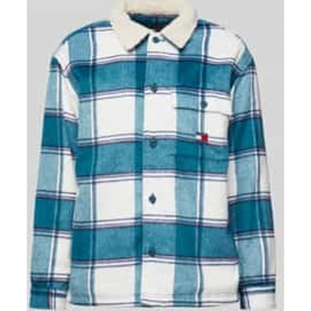 Regular fit overhemdjack met knoopsluiting, model 'CHECK SHERPA'