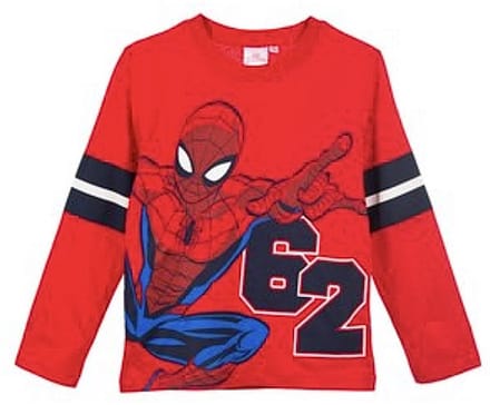 Marvel Spiderman Shirt - Lange Mouw - Rood - Maat 98