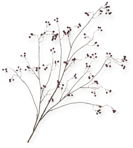 Daan Kromhout - Kunsttak - Besjes - Paars - Silk Berry - Bessentak - 135 cm -