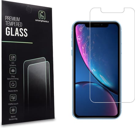 Smartphonica iPhone Xr screenprotector van glas met notch geschikt voor Apple iPhone XR