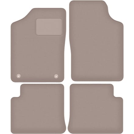 Beige veloursmatten voor: Citroen ZX hatchback (1991-1998)