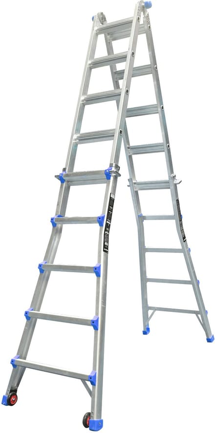 ALDORR Home - Multiladder Uitschuifbare Vouwladder 4x5 - 5,20 meter
