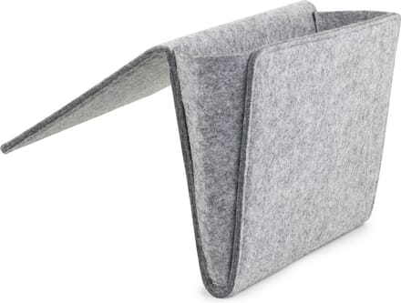 Bedside Pocket – Opbergzak voor je bed - Woonaccessoires – Vilt – Grijs – Medium