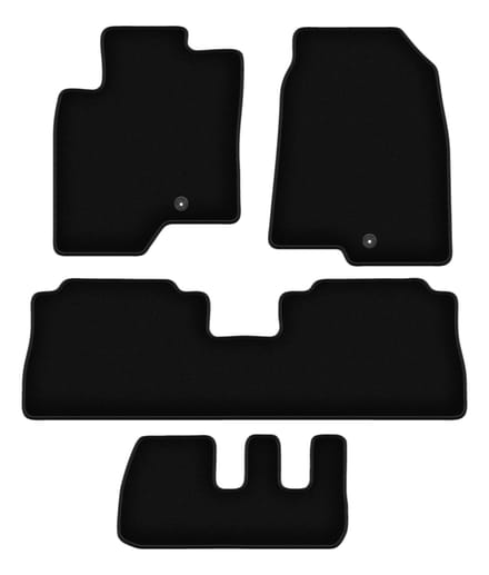 BASIC zwarte veloursmatten voor: Chevrolet Captiva 7-zits (2006-2017)