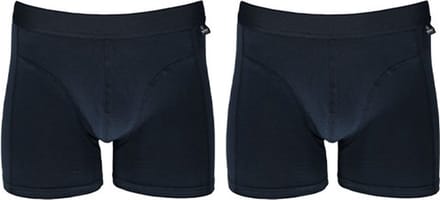 Apollo Boxershorts Heren Biokatoen Zwart 2 Stuks Maat M