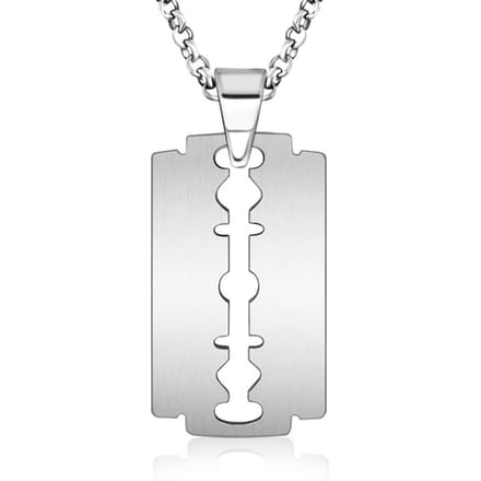 LGT Jewels heren ketting Edelstaal Single Razor