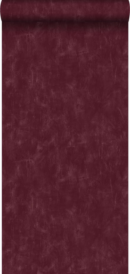 ESTAhome behang geschilderd effect bordeaux rood - 53 cm x 10.05 m - 148724