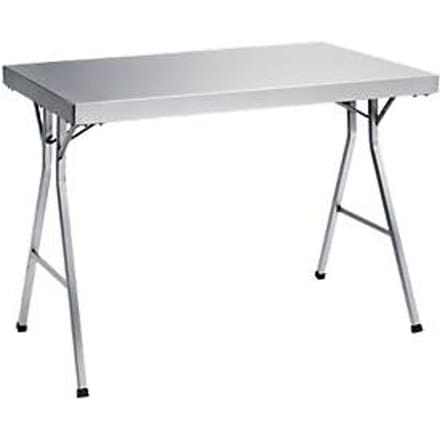 Werktafel van rvs met inklapbaar onderstel, 1200 x 700 x 850 mm
