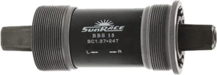 Sunrace Trapas vierkante as - Aluminium behuizing - 68/127 mm - Zilver - BSA draad