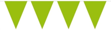 Lime Groene Vlaggenlijn XL - 10 meter