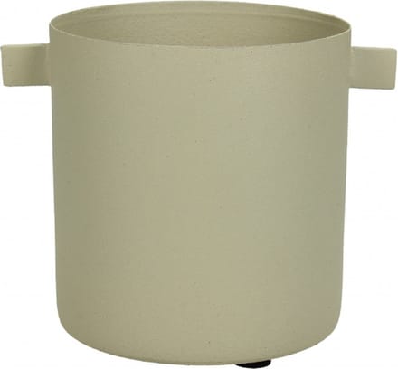 HD Collection Bloempot Levi - Metaal - Naturel - 10 x 12 x 9 cm (BxHxD)