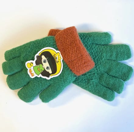Kinder handschoenen - one size - Kinderhandschoen – Groen Mix