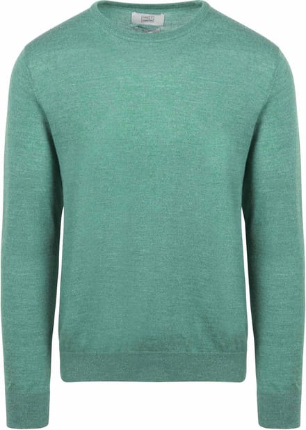 King Essentials The John Pullover Merino Groen - Maat XXL - Heren - Pullovers