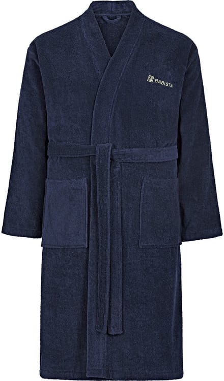 Babista herren Badjas - 52/54 - donkerblauw - Plus Size