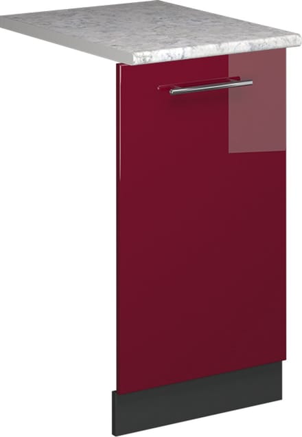 Vicco Fame-Line Vaatwasserfrontpaneel – 45 cm, WB Marmer Bordeauxrode hoogglans