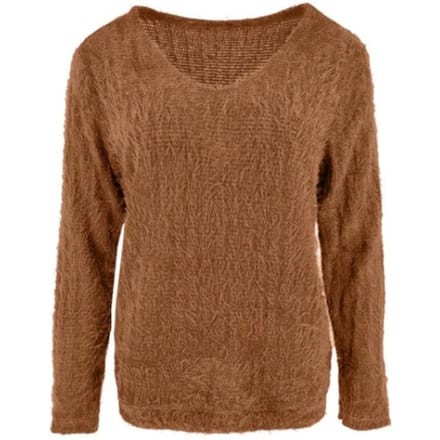 FOS Amsterdam Fos trui bella chenille camel