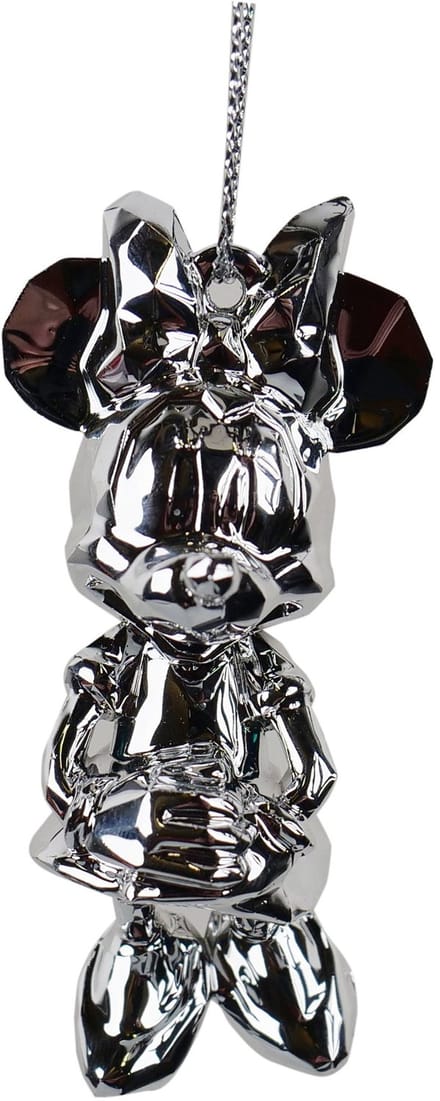 3D ornament Acryl Minnie D100 chrome Acrylic 4x3.5x7.5 cm kerstorna...